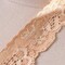 2 yards Light Peach Stretch Lace Trim 1" Floral Elastic Ribbon for Sewing Lingerie & Craft Projects